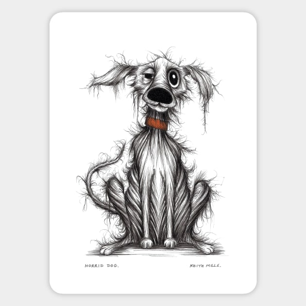 Horrid dog Sticker by Keith Mills